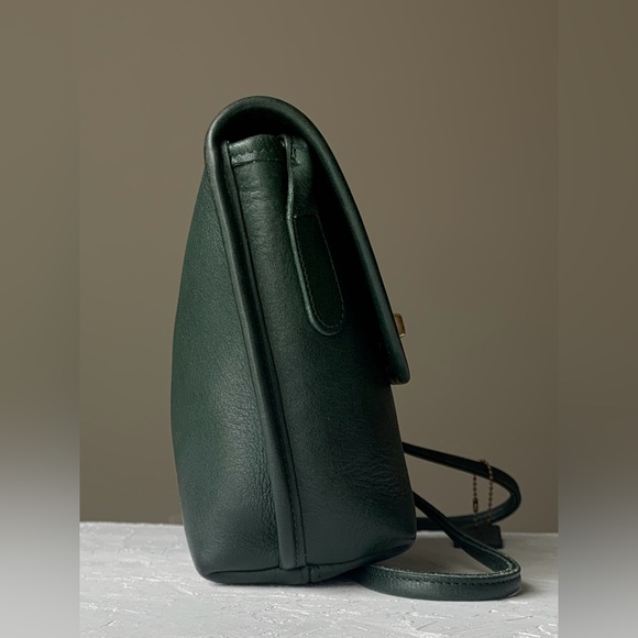 Vintage Coach Quincey (9919) in Bottle Green | Crossbody Bag - Picture 4 of 14
